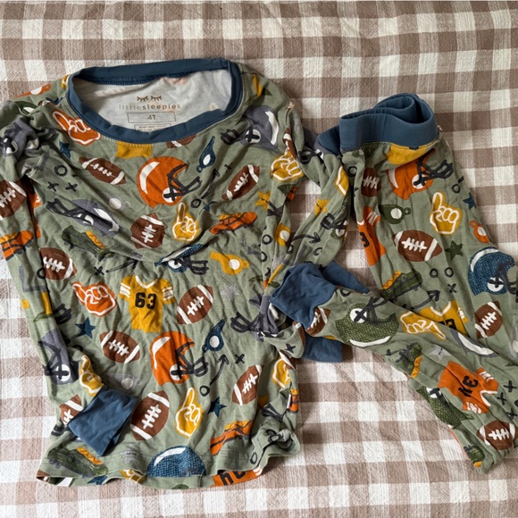 Little Sleepies Touchdown Time Two-Piece Pajama Set - Picture 5 of 5